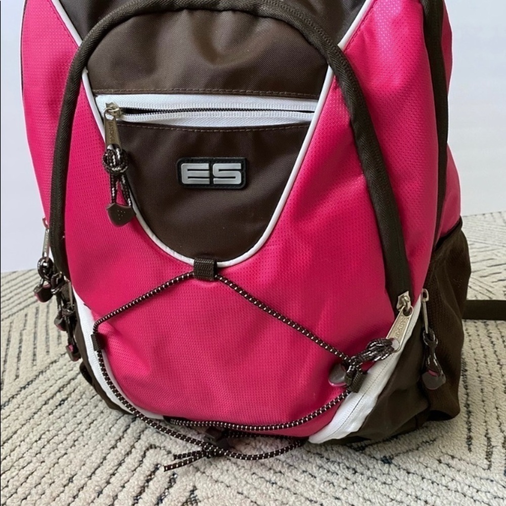 Eastport Backpack Brown Pink OS - Picture 11 of 13